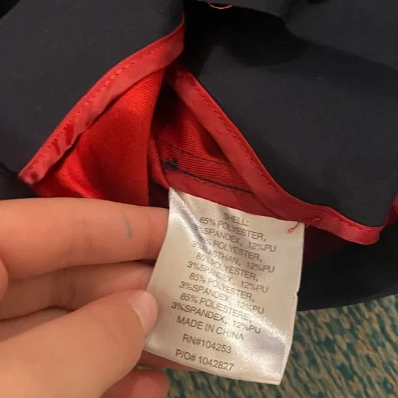 Horseware girls competition jacket navy and red - Picture 8 of 9